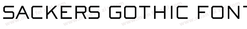 SACKERS GOTHIC FONT字体转换